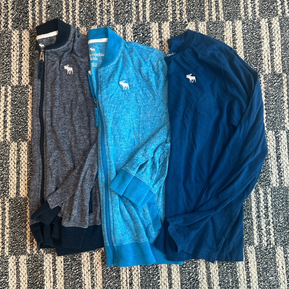 Abercrombie kids boys shirt and jacket lot. Size 13/14